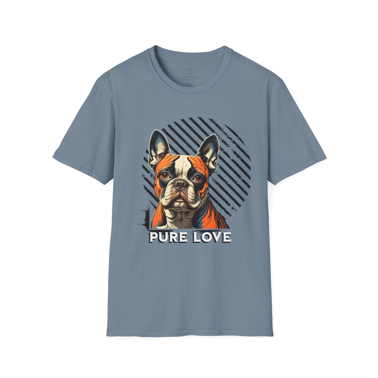 Pure Love French Bulldog Unisex Softstyle T-Shirt