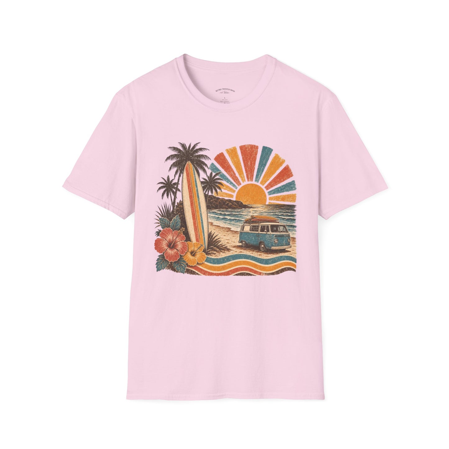 Retro Surf Sunset T-Shirt
