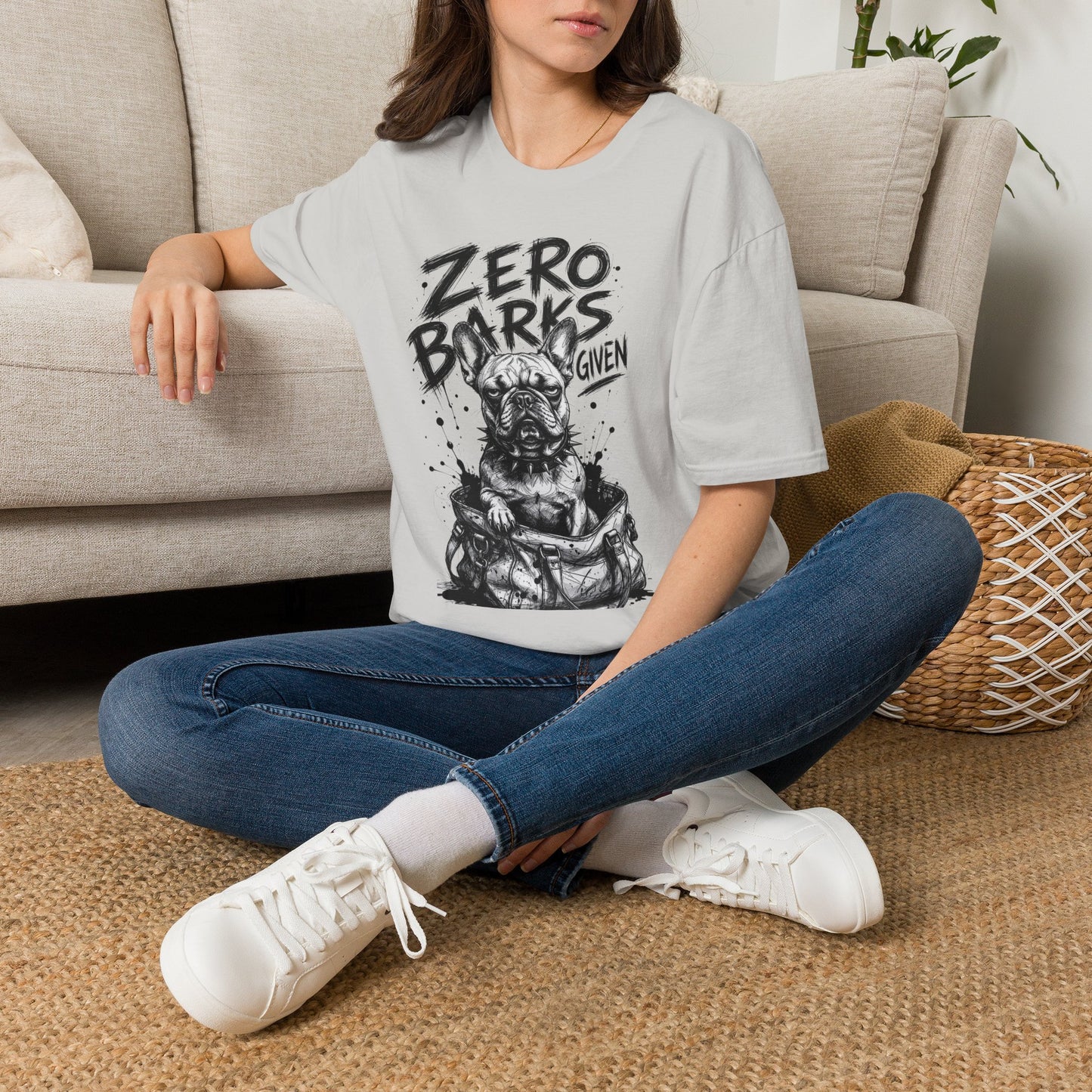 Zero Barks Given Bulldog T-Shirt — Funny Dog Lover Tee