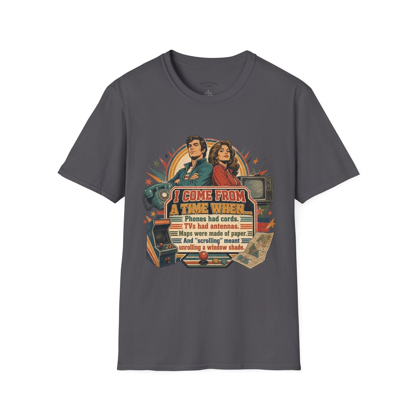 Vintage Road Trip T-Shirt — "I Come From A Time When" Retro Couple Graphic