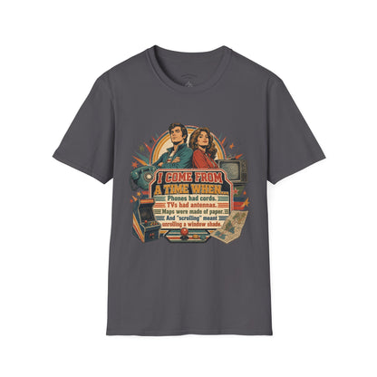 Vintage Road Trip T-Shirt — "I Come From A Time When" Retro Couple Graphic