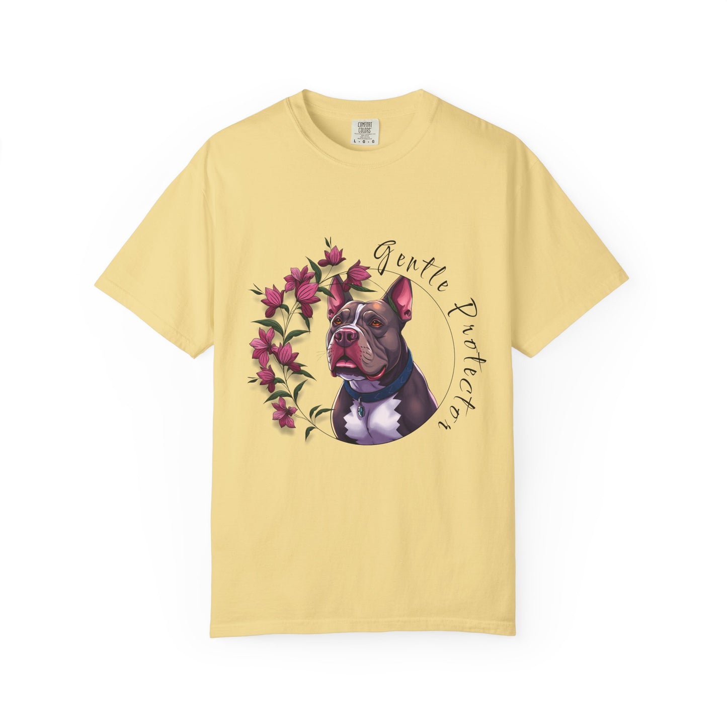 Gentle Protector Dog T-Shirt, Animal Lover Gift, Pet Memorial Tee, Casual Wear, Gift for Dog Owners, Nature T-Shirt