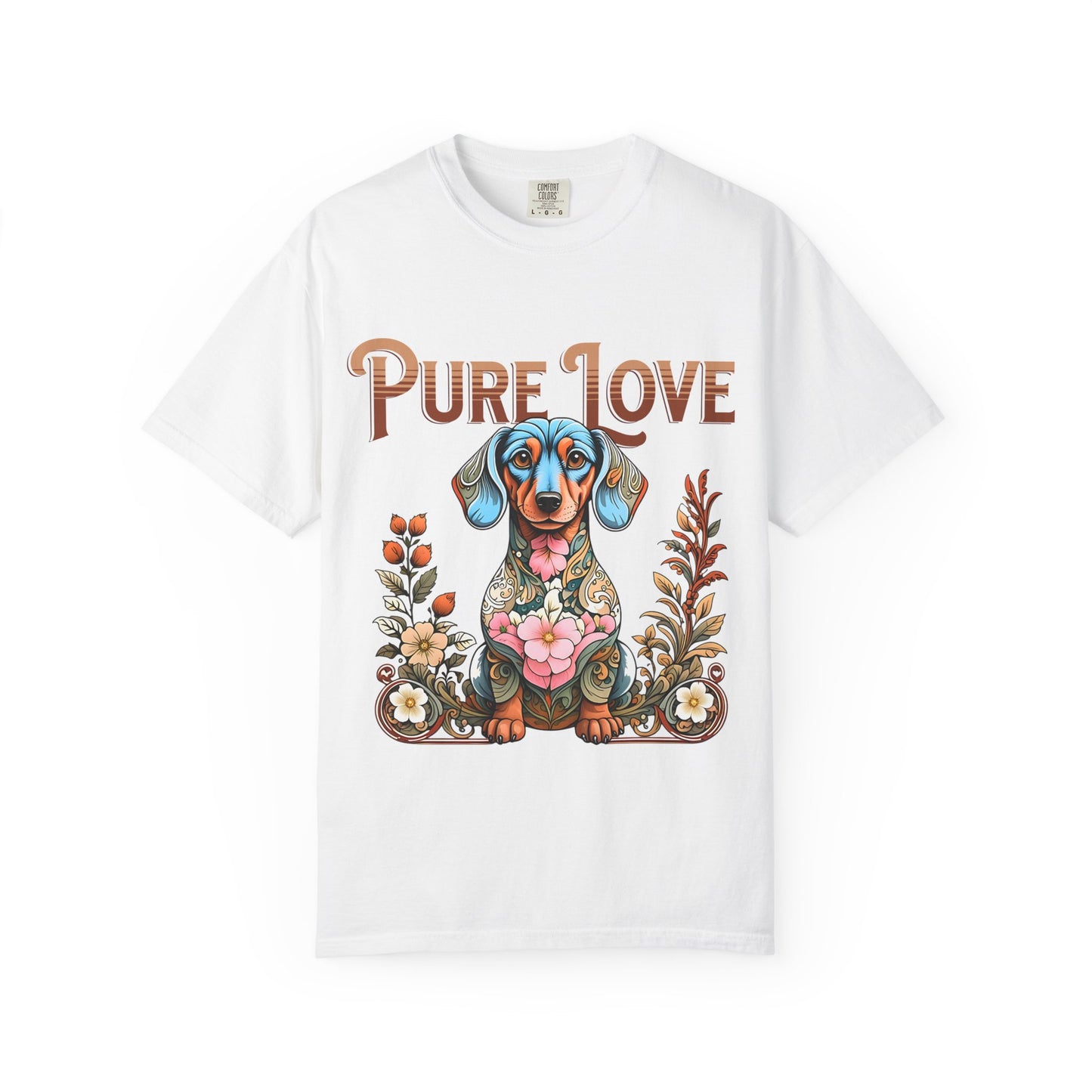 Cute Dachshund 'Pure Love' Unisex T-shirt - Perfect for Dog Lovers
