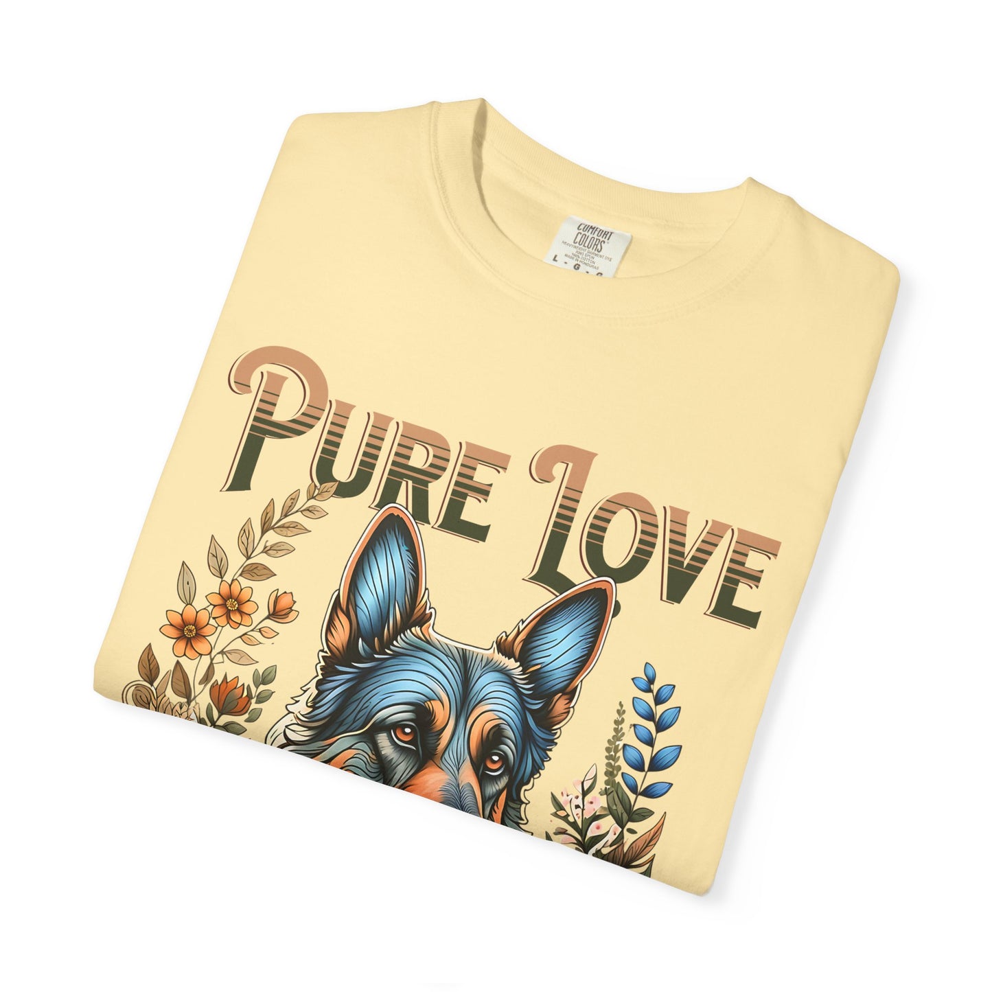 Pure Love Dog Art Unisex Garment-Dyed T-Shirt