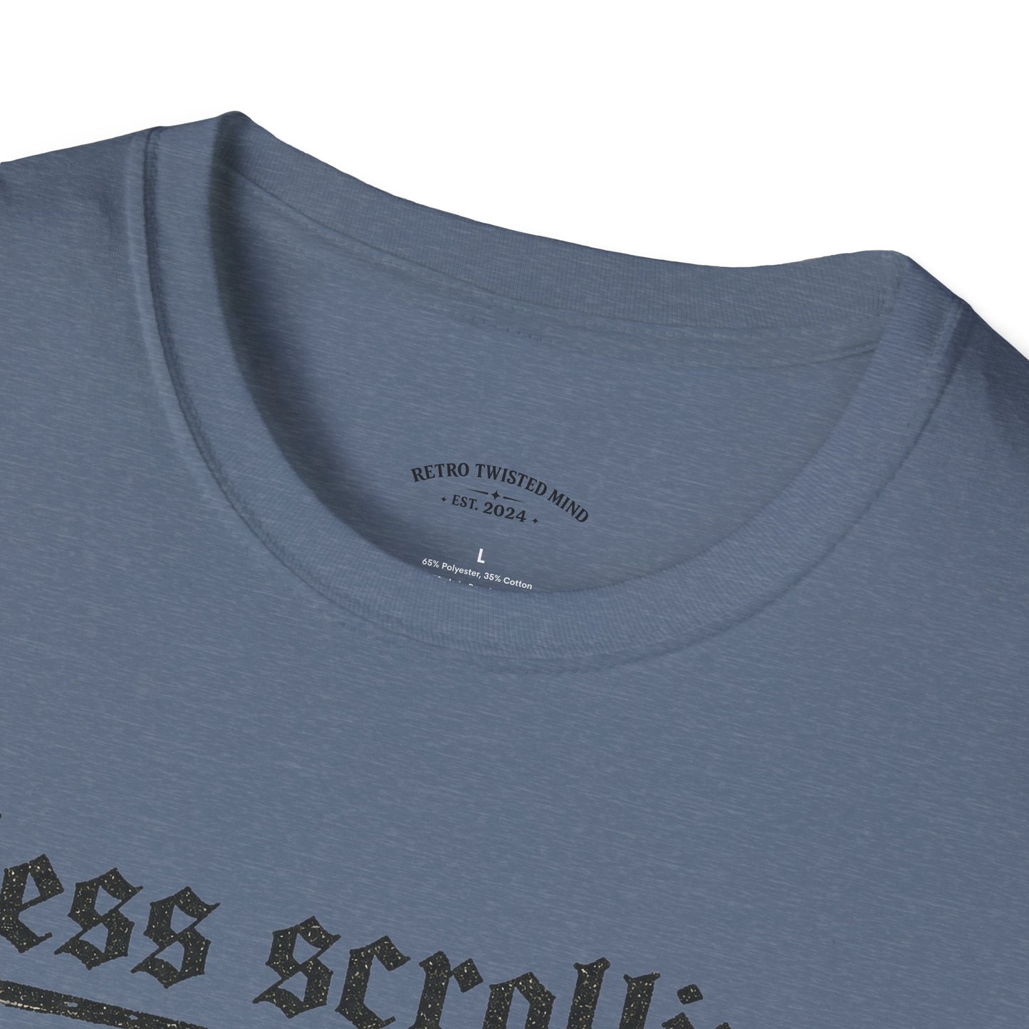 T-Shirt — "Less Scrolling, More Strolling" Dog Graphic Tee