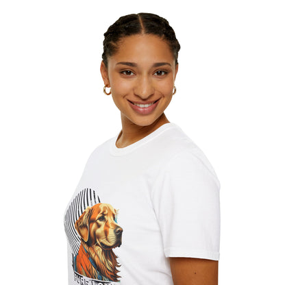 Pure Love Golden Retriever T-Shirt – Unisex Softstyle Tee for Dog Lovers