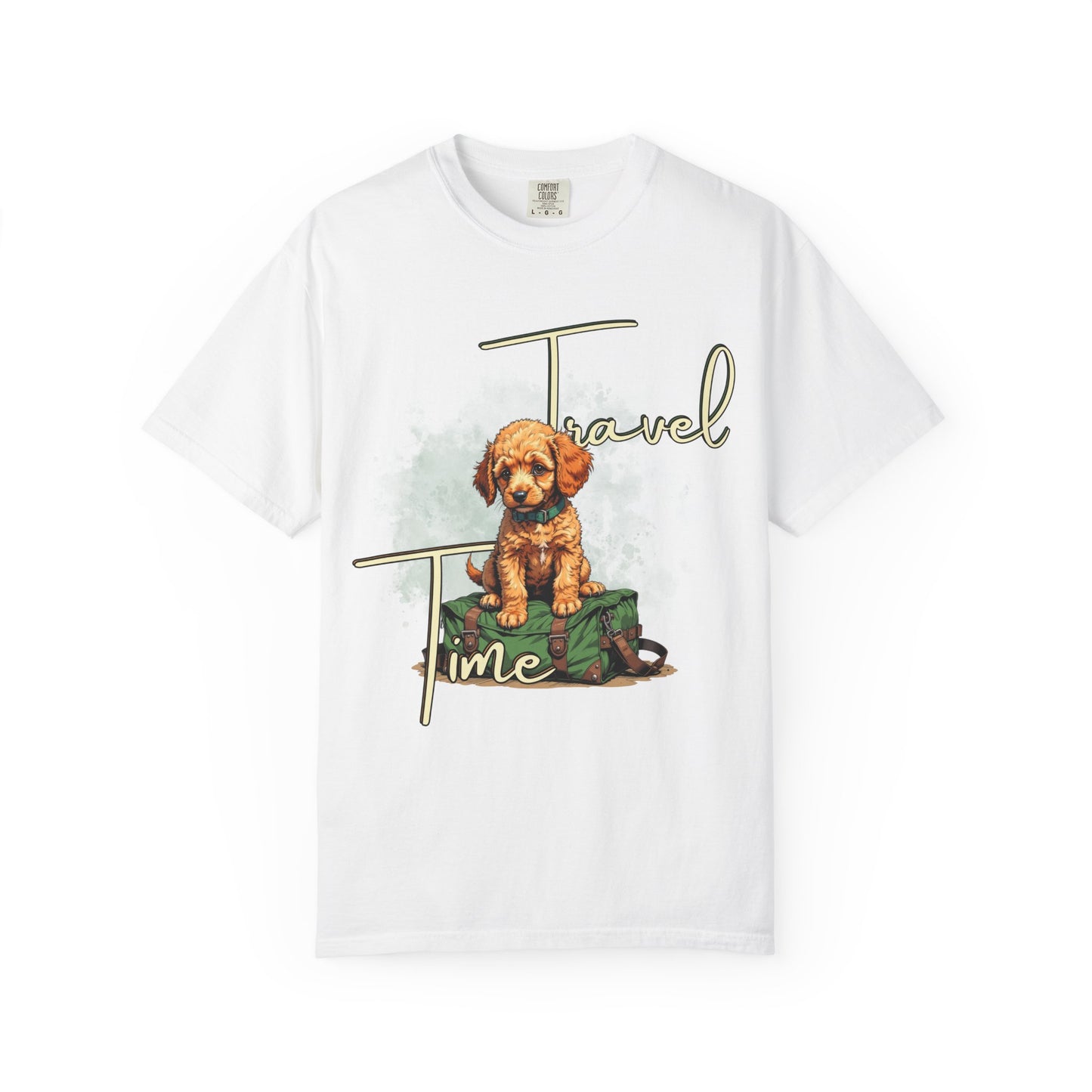 Travel Time Unisex T-Shirt - Perfect for Dog Lovers, Casual Wear, Traveling, Gift for Pet Owners, Adventure Apparel