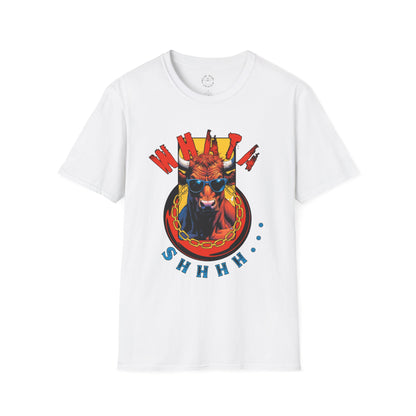 Funny Cow Graphic Unisex T-Shirt - 'Wata bull Shhhh...'