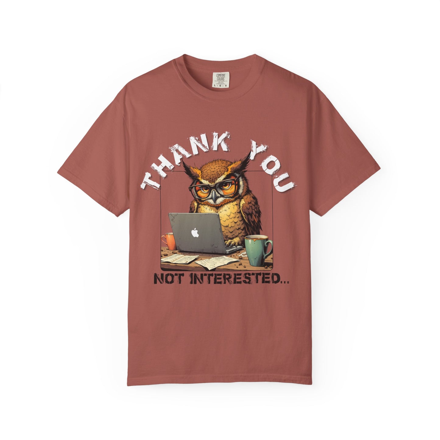 Owl 'Thank You, Not Interested' Graphic T-Shirt