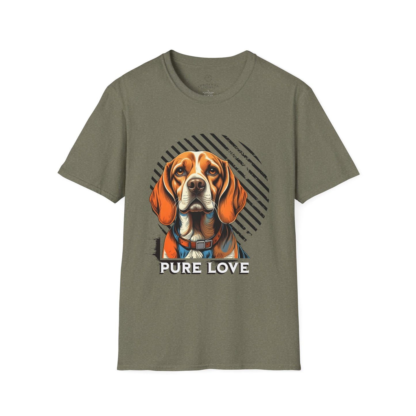 Pure Love Dog T-Shirt - Unisex Softstyle Tee for Animal Lovers