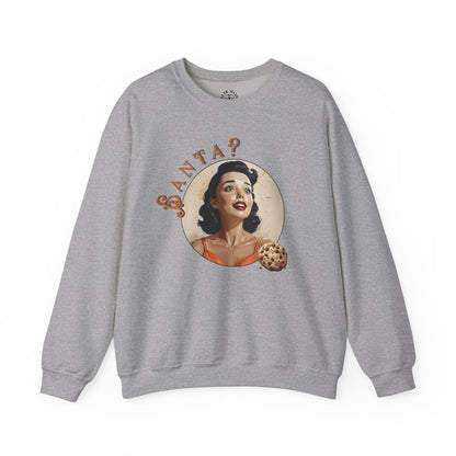 Funny Cookie Lover Sweatshirt - Retro Design - Santa? Christmas