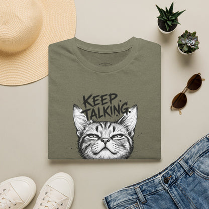 Keep Talking I'm Taking Notes Cat T‑Shirt