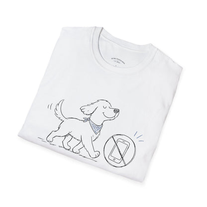 Less Scrolling, More Strolling Dog T-Shirt