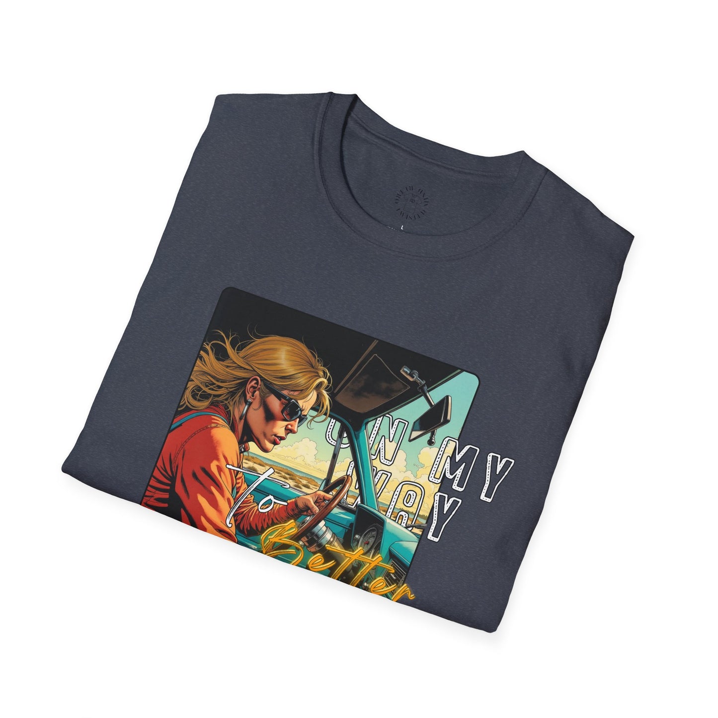 In My Element Graphic T-Shirt | Unisex Softstyle Tee,woman driving