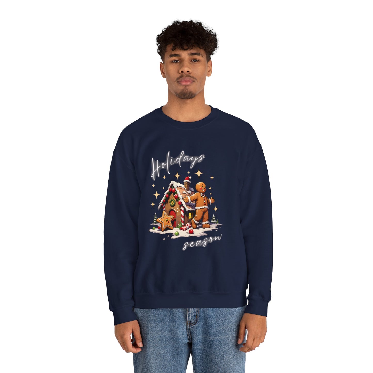 Holiday Season Gingerbread Crewneck Sweatshirt