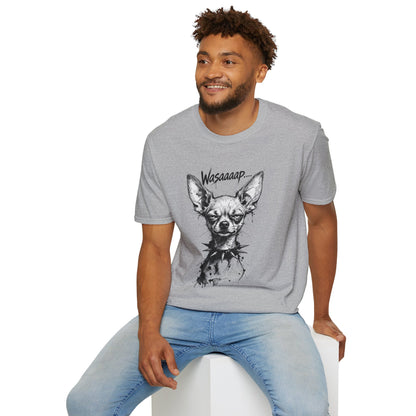Chihuahua 'Wasaaaap' Graphic T-Shirt — Funny Dog Tee for Pet Lovers