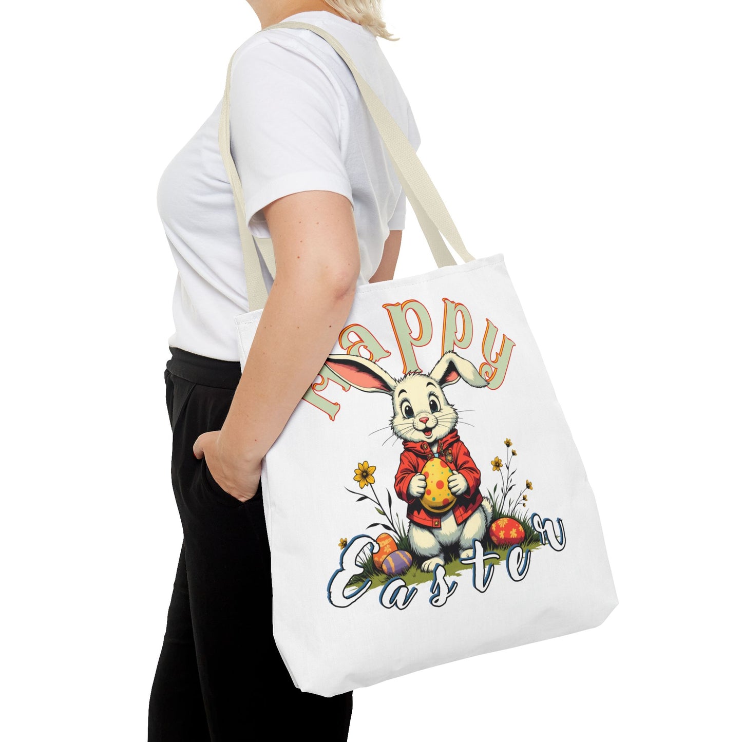 Easter Bunny Tote Bag - Celebrate Spring with Style, happe easter, bunny
