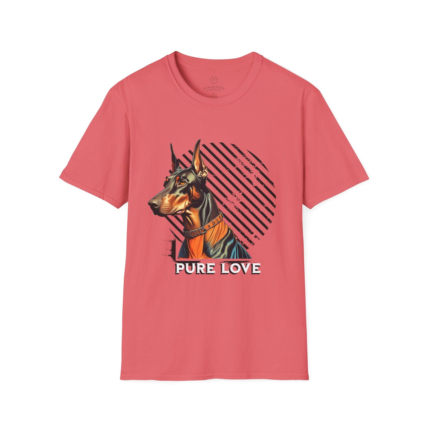 Pure Love Doberman Unisex Softstyle T-Shirt