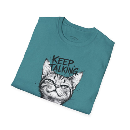 Keep Talking I'm Taking Notes Cat T‑Shirt
