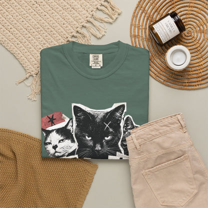 I Don’t Trust People Cat T-Shirt — Grunge Graphic Tee for Cat Lovers