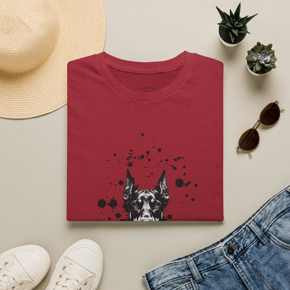 Doberman Ink Splatter T-Shirt