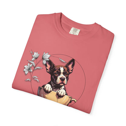 Coffee Pup Unisex Garment-Dyed T-shirt