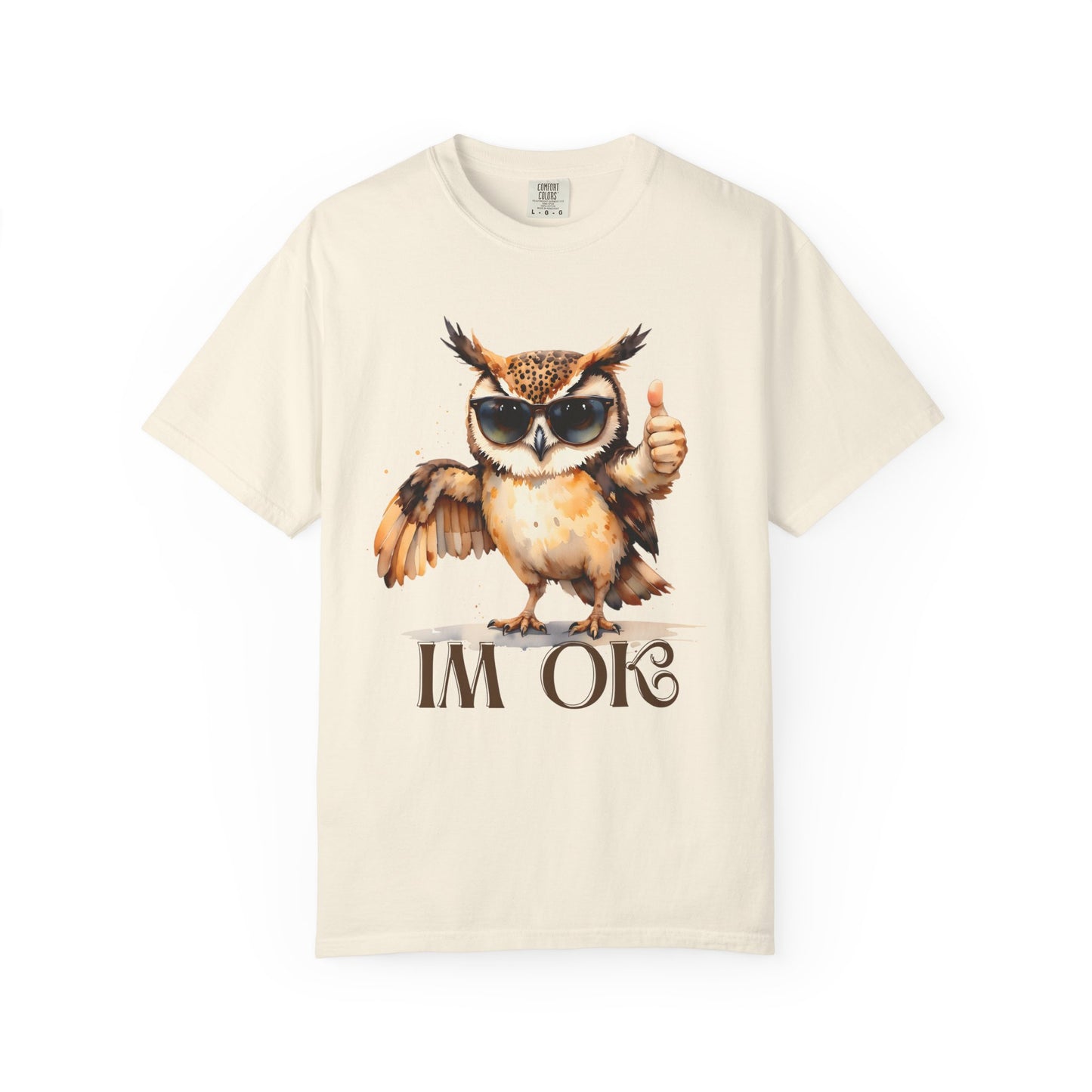 “I’m OK” Owl T-Shirt — Cute Thumbs-Up Owl Graphic Tee