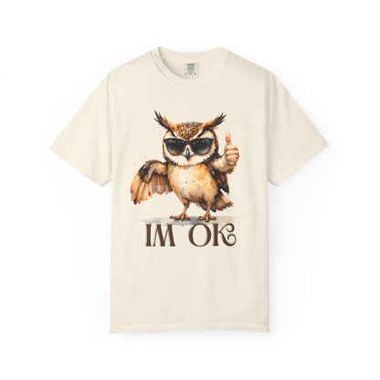 “I’m OK” Owl T-Shirt — Cute Thumbs-Up Owl Graphic Tee