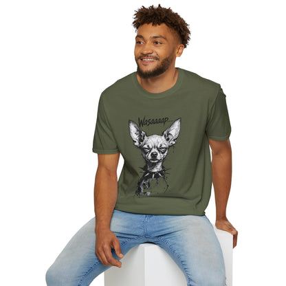 Chihuahua 'Wasaaaap' Graphic T-Shirt — Funny Dog Tee for Pet Lovers