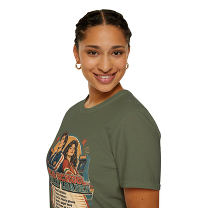 T-Shirt — Retro 'Old School' Arcade Couple Vintage Gamer Tee