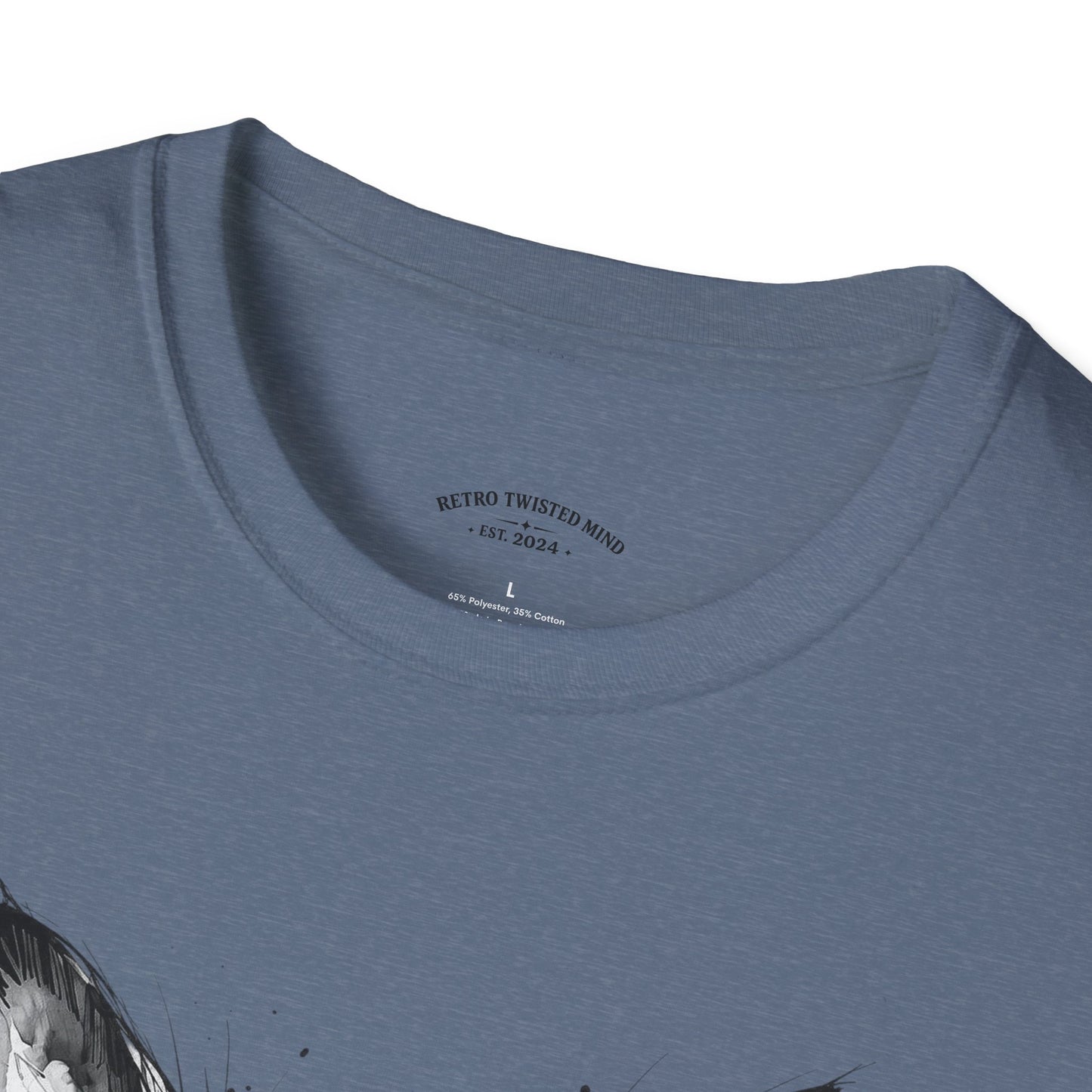 Chihuahua Portrait T‑Shirt — Expressive Black & White Dog Art Tee