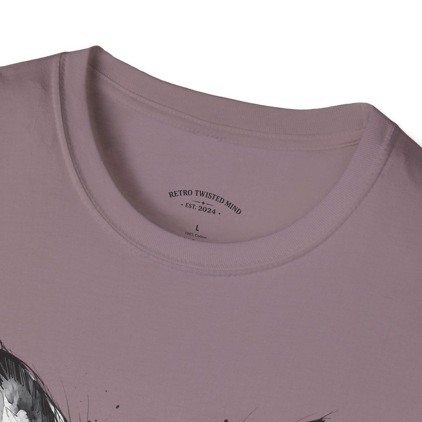 Chihuahua Portrait T‑Shirt — Expressive Black & White Dog Art Tee