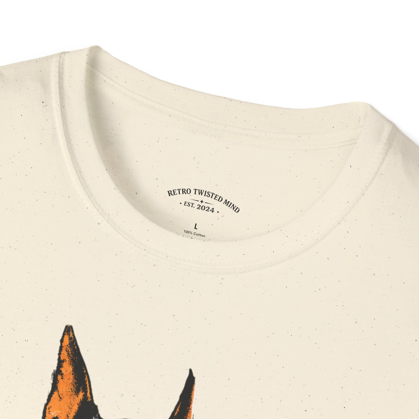 Doberman Graphic Tee — 'No, Thank You' Street Art T-Shirt