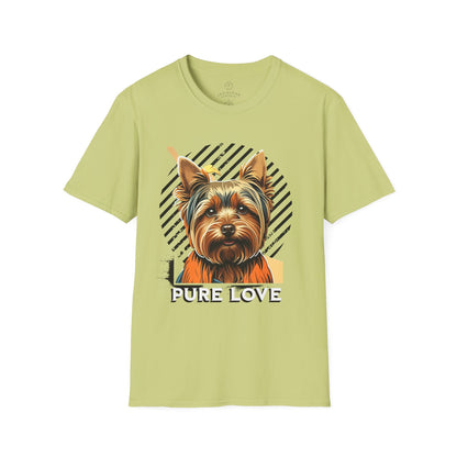 Pure Love Yorkie Unisex Softstyle T-Shirt - Perfect Gift for Dog Lovers