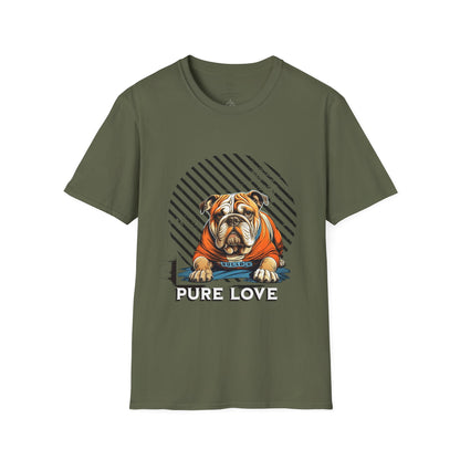 Pure Love Bulldog Unisex Softstyle T-Shirt