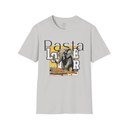 Pasta Lover Unisex Softstyle T-Shirt - Playful Elephant Graphic Tee,elephant,twisted