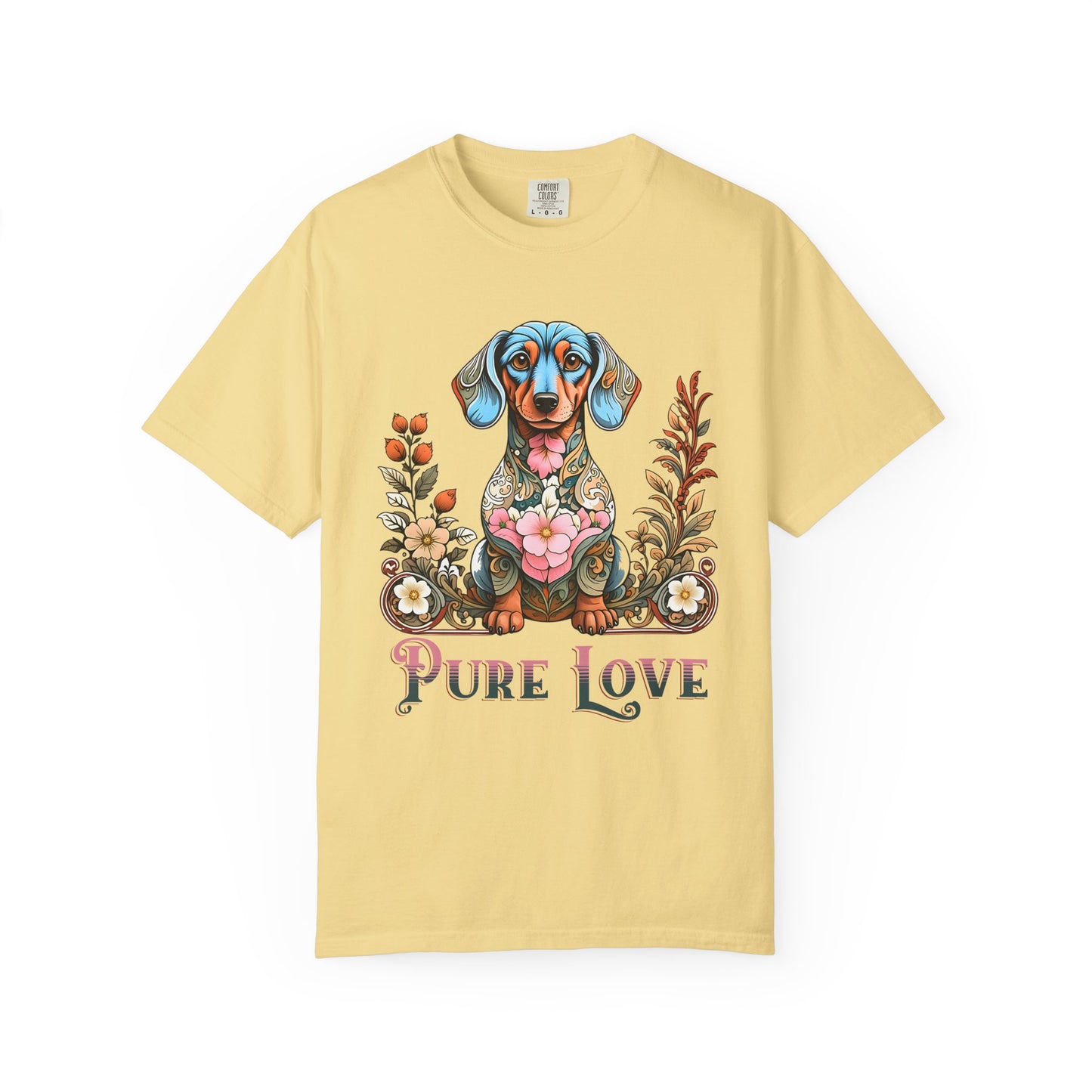 Pure Love Unisex Dog T-Shirt | Colorful Pet Lover Tee