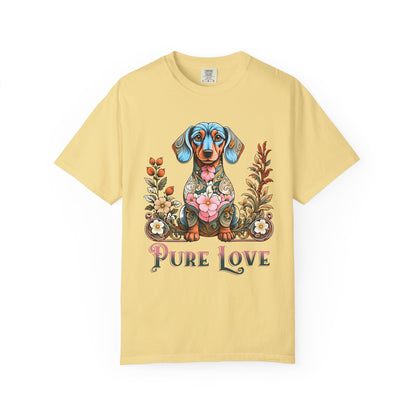 Pure Love Unisex Dog T-Shirt | Colorful Pet Lover Tee