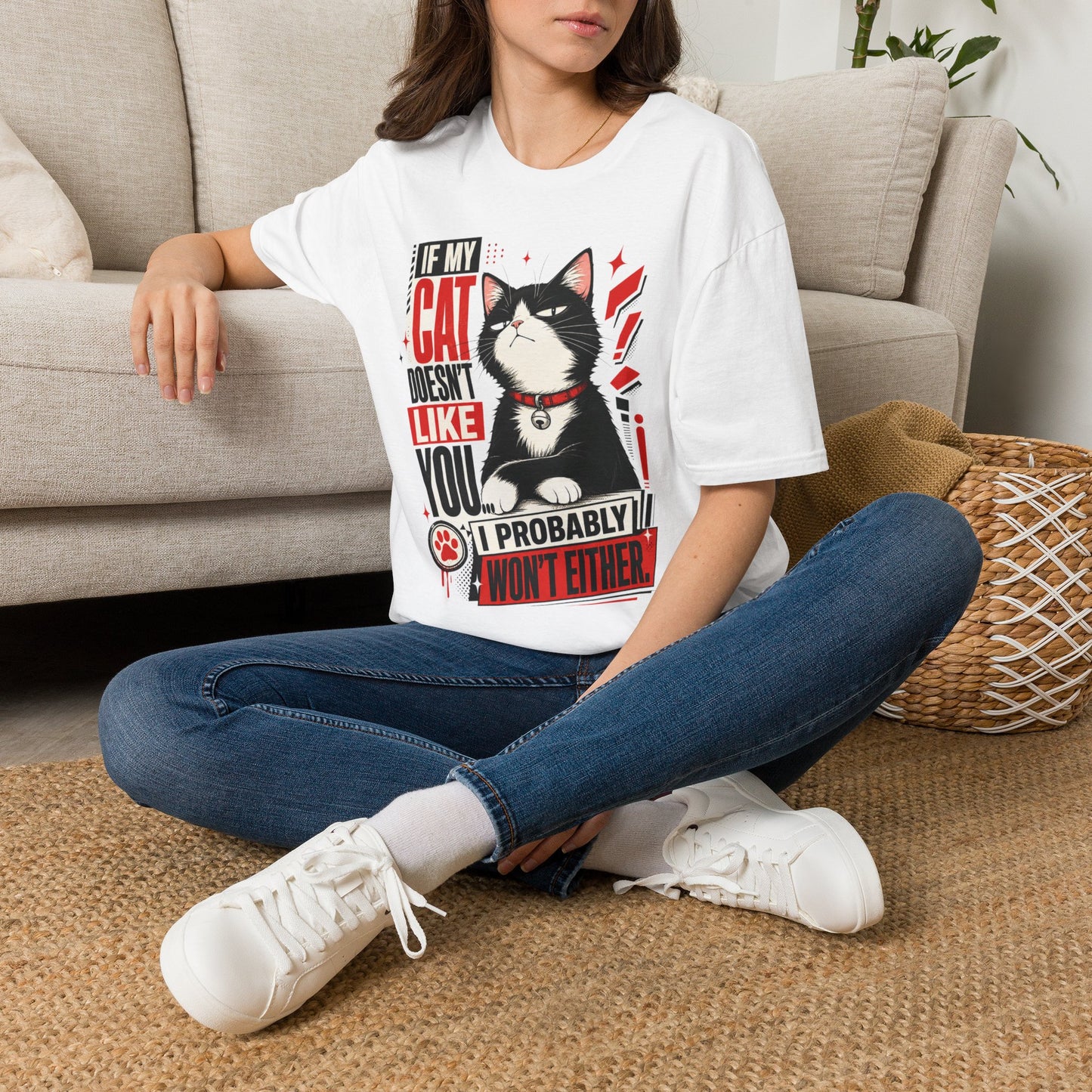If My Cat Doesn’t Like You T-Shirt — Funny Cat Lover Tee