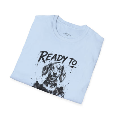Ready To Cause Problems Dog T-Shirt — Funny Dachshund Graphic Tee