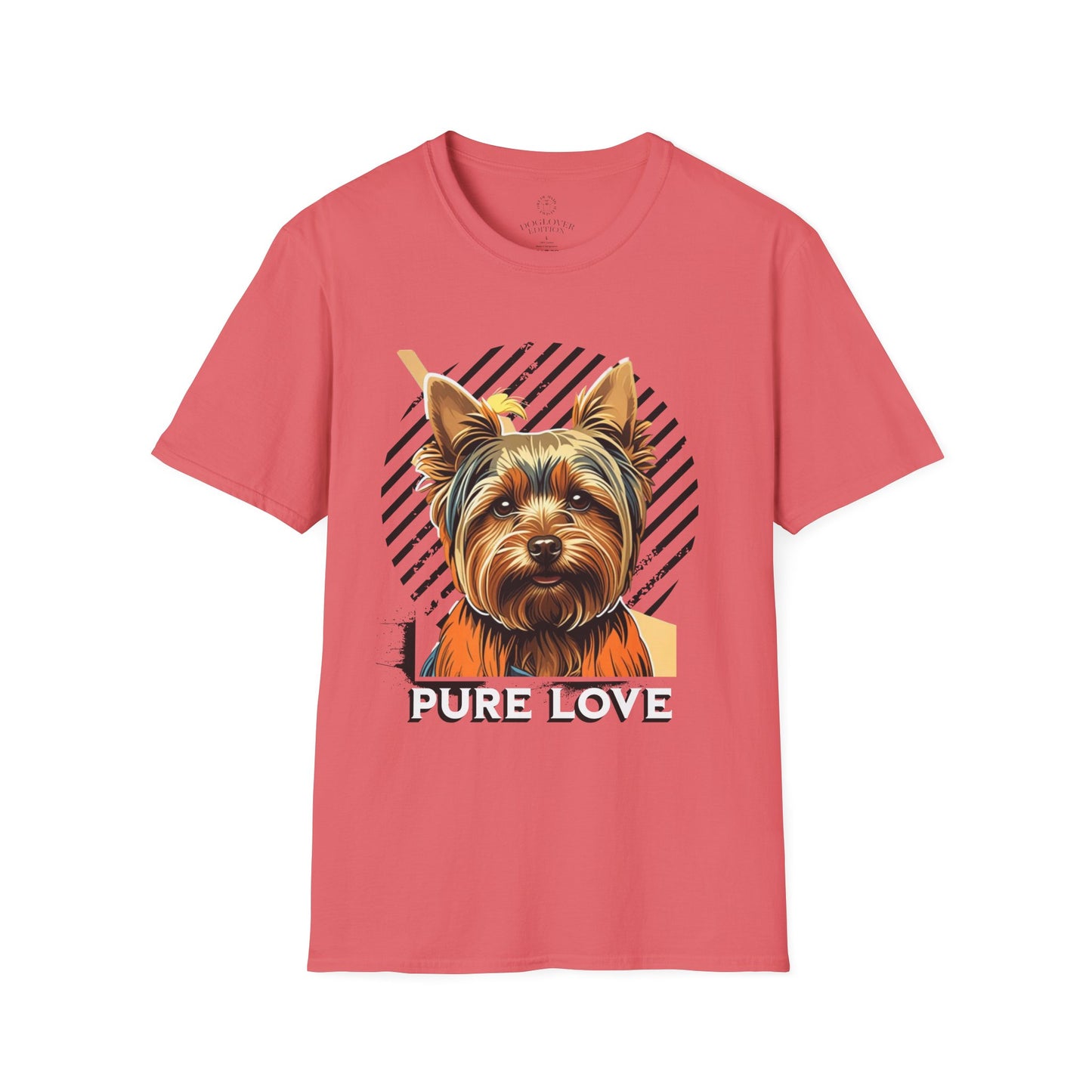 Pure Love Yorkie Unisex Softstyle T-Shirt - Perfect Gift for Dog Lovers