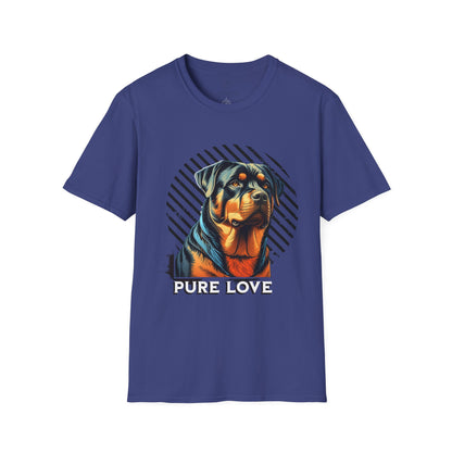 Pure Love Rottweiler Unisex Softstyle T-Shirt - Dog Lover Gift