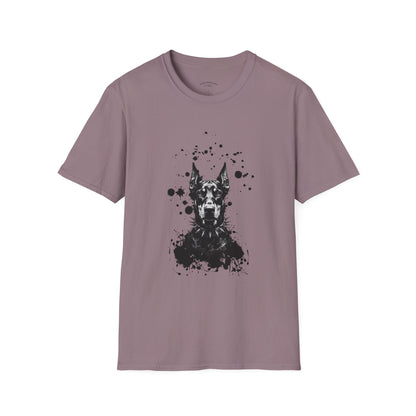 Doberman Ink Splatter T-Shirt