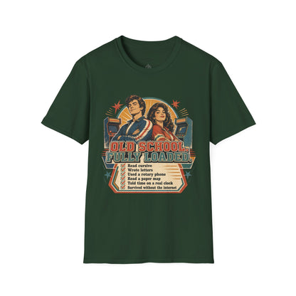 T-Shirt — Retro 'Old School' Arcade Couple Vintage Gamer Tee