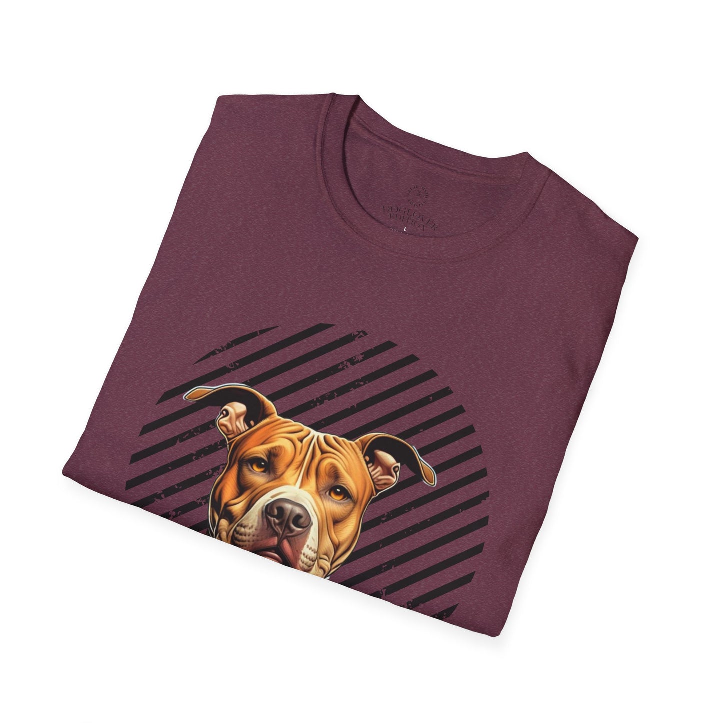 Pure Love Unisex Softstyle T-Shirt - Pitbull Design