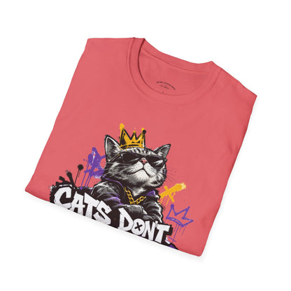 Cat Graphic Tee — "Cats Don't Have Owners They Have Staff"