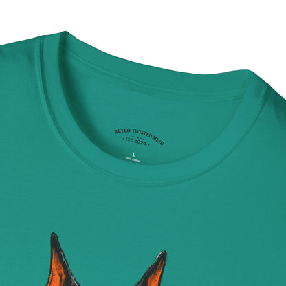 Doberman Graffiti T-Shirt — "You Sure?" Street Art Dog Tee