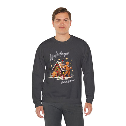Holiday Season Gingerbread Crewneck Sweatshirt