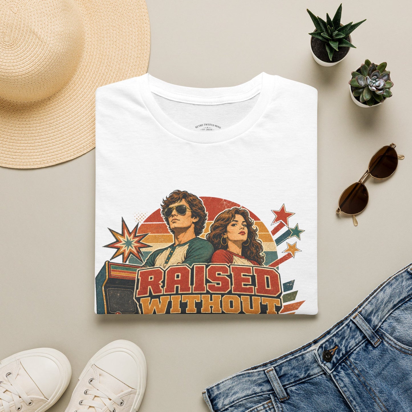 Raised Without Wi‑Fi T-Shirt — Retro 'Legends' Vintage Graphic Tee