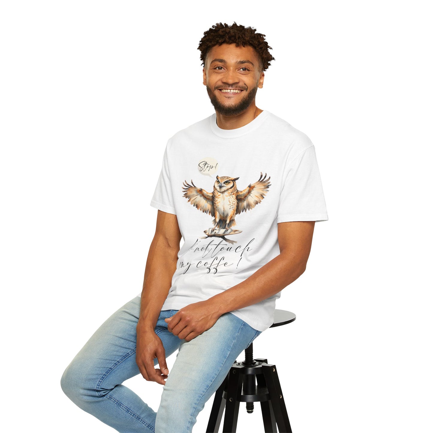 Owl “Do Not Touch My Coffee” Graphic T-Shirt